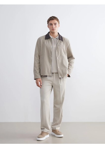 Lcw Vision Bej Standart Kalıp Kadife Yaka Erkek Mont fiyatları