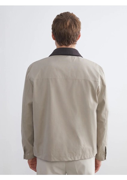 Lcw Vision Bej Standart Kalıp Kadife Yaka Erkek Mont fırsatları