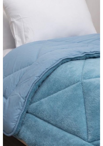 Home Bambu Premium Mavi Renk %100 Pamuk Kumaş Silikon Dolgulu Yorgan 155X215 cm modelleri