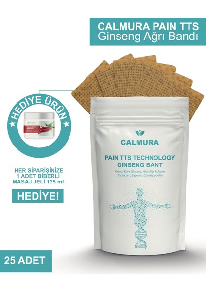 Hızlı Etkili Doğal Ginseng Bandı Uzun Süreli Etki 25 Bant