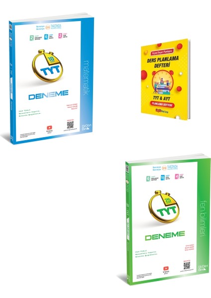 345 Tyt 2026 Matematik ve Fen Bilimleri Denemeleri + Planlama Defteri