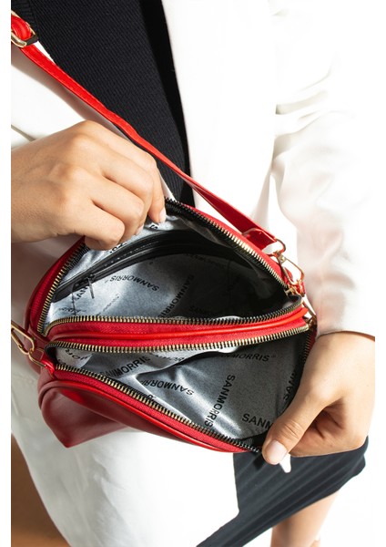 1298, Çapraz ve Omuz Ayarlanabilir Askılı, Kırmızı Renkli, Kadın Çantası fırsatları