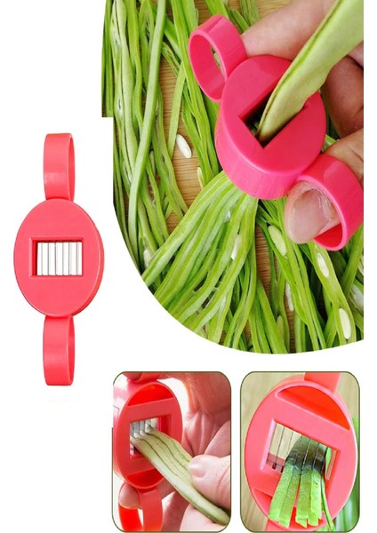 Ayarlanabilir Yeşil Fasulye Dilimleme Kesici + Limon Sıkacağı Limonatör Plastik - 2li Set E9F7X8 fiyatları