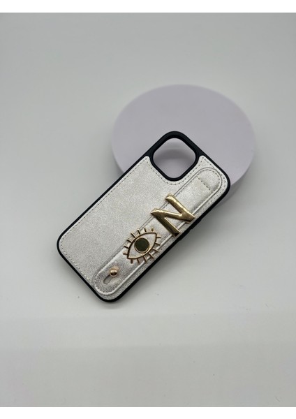 iPhone 13-14 Uyumlu Charmlı Kılıf "3 Charm Hediye !" Kişiye Özel Harfli Telefon Kılıfı