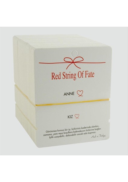 Lvsqvr 2li Anne Kız Yazılı Bileklik Kartı 200 Adet-Beyaz fiyatları