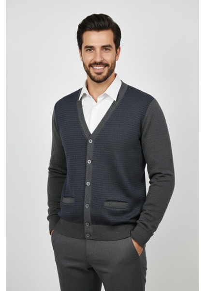 Erkek Düğmeli Cepli Hırka BGL-ST04834 fiyatları