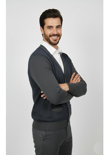 Erkek Düğmeli Cepli Hırka BGL-ST04834 modelleri