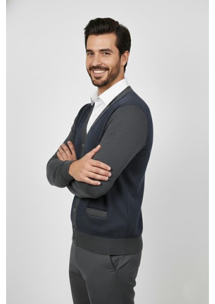 Erkek Düğmeli Cepli Hırka BGL-ST04834 indirimleri