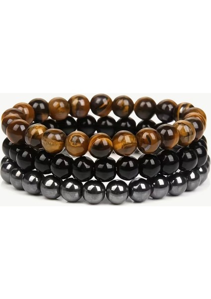Hematit Onix Kaplangözü Set Enerji Bileklik Seti . fiyatları