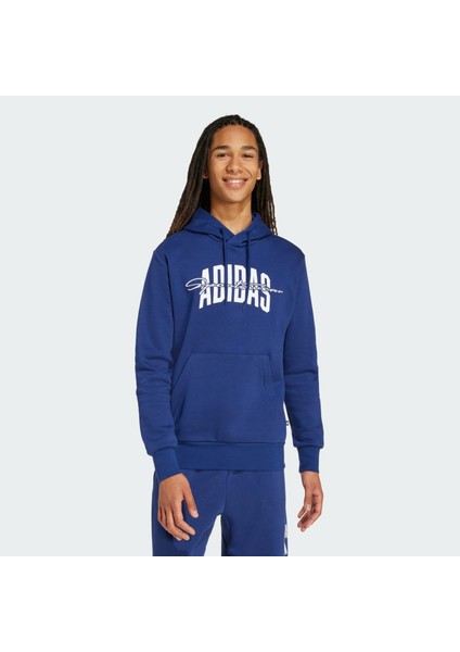 Sportswear JM6428 Collegiate Script Graphic Kapüşonlu Üst