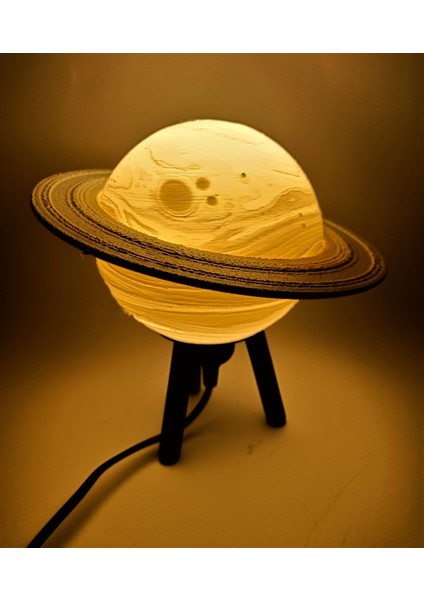 Hibrit Asma/masa Satürn Lambası