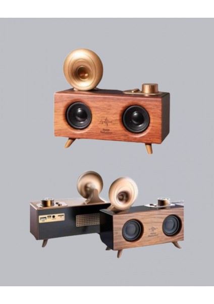 Ieg Retro Gramofon Tasarımlı Bluetooth Hoparlör – 3D Stereo Ses, 1800 Mah Batarya fiyatları