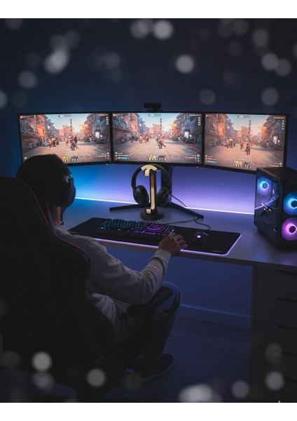 3D Baskı | Premium Kulaklık Standı | Masaüstü Organizer | Oyuncu Kulaklık Tutucu fiyatları