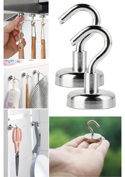 Buffer® Güçlü Manyetik Mutfak,banyolar Için Çok Amaçlı 2'li Magnet Askı