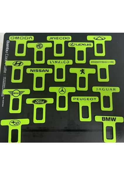 Her Model Araç Için Logolu Emniyet Kemer Toka Kolay Emniyet Kemeri Klipsi – Alarmları Sessize Alma