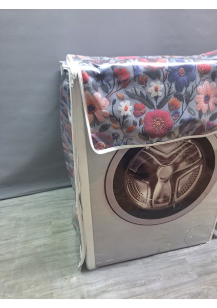 Kumaş Dokulu Pvc Çamaşır & Kurutma Makinesi Örtüsü – Su Geçirmez, Dayanıklı ve Modern Tasarım