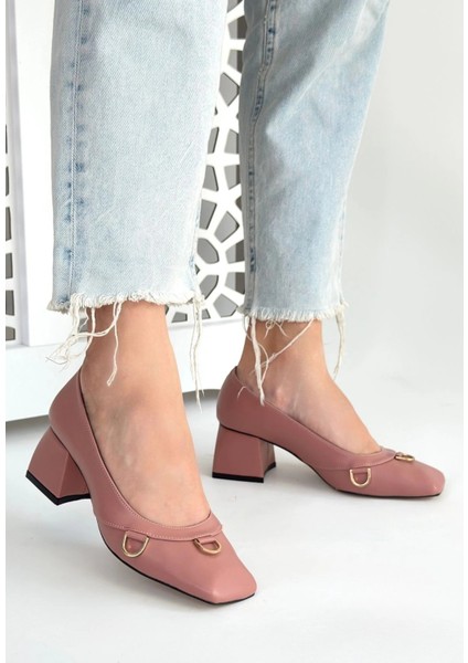 Lvsqvr Cande Pudra Cilt Topuklu Ayakkabı (Numara: 37)