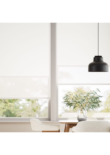 Sunscreen Çiftli Sistem Blackout Stor Perde (Screen+ Blackout Stor) Alüminyum Kasalı Yüksek Kaliteli - Beyaz BLACKOUTV01/SCREENV40 modelleri