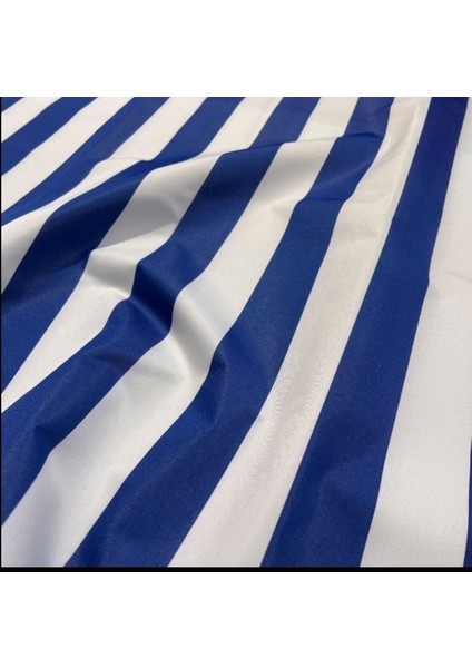 Mavi Beyaz Su Geçirmez Halkalı Bağcıklı Balkon Perdesi Branda fırsatları