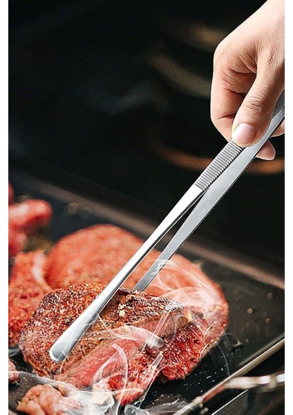 Pratik Et Kızartma Maşası Pişirme Cımbızı + Süzgeçli Kepçe - 2li Set H3N6B7 fiyatları