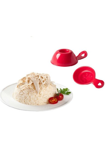 Dayanıklı Yapışmaz Plastik Izgara Maşası 30 cm + 2 Adet Sevimli Pilav ve Helva Kalıbı - 2li Set Z8U0 fırsatları