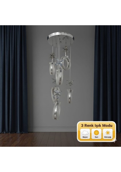 Alya 6lıkrom Avize Salonoturmaodası Avize