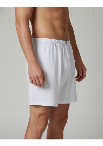 Erkek Arjantin Paçalı Külot 6'lı Paket Pamuklu Cotton Beyaz fırsatları