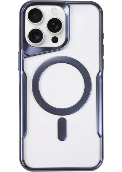 iPhone 14 Pro Kılıf Boyi Magsafe Silikon Kapak - Lacivert