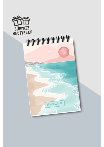 Yapılacaklar Listesi A6 Defter, Esnek Karton Kapaklı, Mini Defter