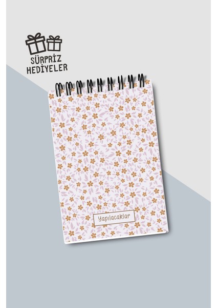 Yapılacaklar Listesi A6 Defter, Esnek Karton Kapaklı, Mini Defter