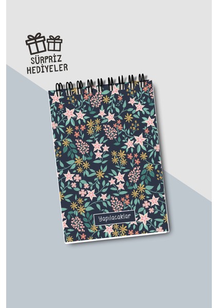 Yapılacaklar Listesi A6 Defter, Esnek Karton Kapaklı, Mini Defter