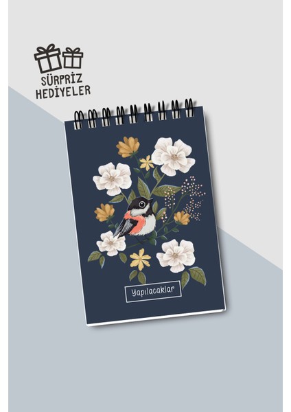 Yapılacaklar Listesi A6 Defter, Esnek Karton Kapaklı, Mini Defter