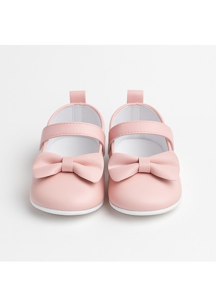 Kız Bebek Pembe Fiyonklu Babet Ayakkabı 18 Numara fırsatları