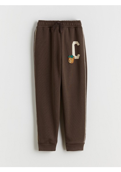 Yeni Sezon Baskılı Erkek Çocuk Kalın Jogger Eşofman Altı