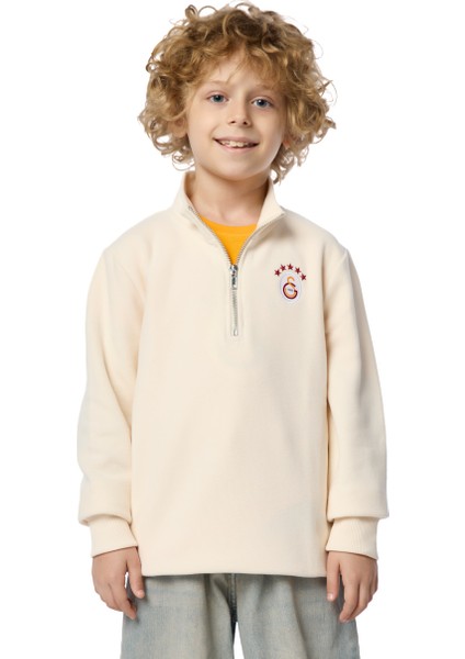 Galatasaray 5 Yıldız Yarım Zip Çocuk Sweat C251404