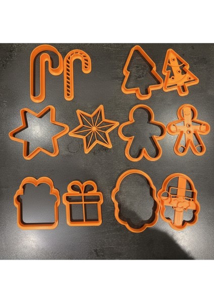 Yılbaşı Temalı Kurabiye Kalıbı Seti