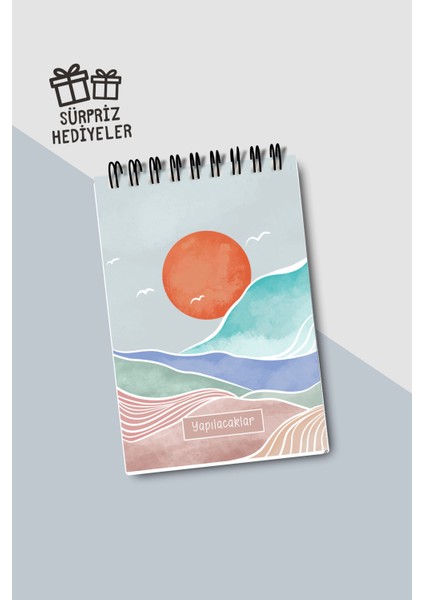 Yapılacaklar Listesi A6 Defter, Esnek Karton Kapaklı, Mini Defter