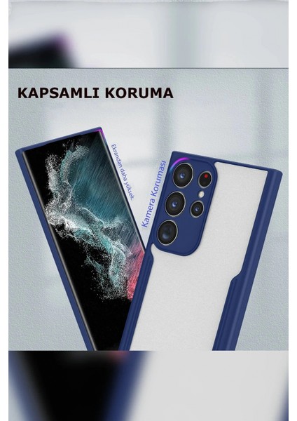 Ieg Samsung Galaxy S23 Plus Kılıf Platin Silikon - Mavi modelleri