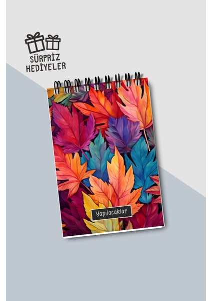 Yapılacaklar Listesi A6 Defter, Esnek Karton Kapaklı, Mini Defter