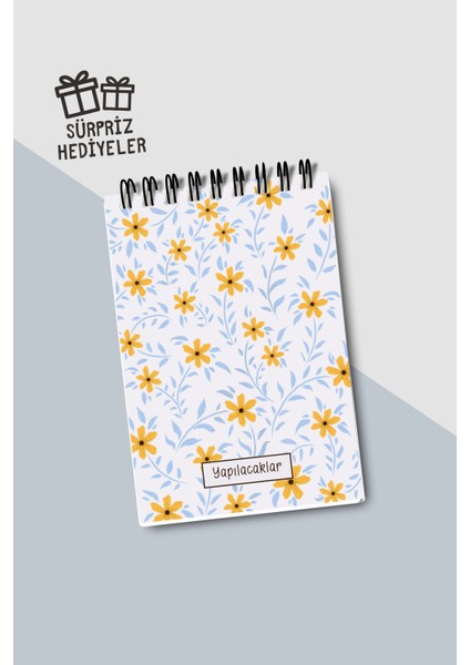 Yapılacaklar Listesi A6 Defter, Esnek Karton Kapaklı, Mini Defter