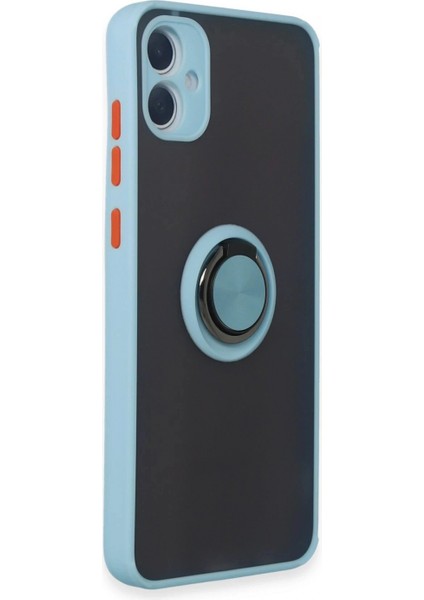 Ieg Samsung Galaxy A05 Kılıf Montreal Yüzüklü Silikon Kapak - Buz Mavi fiyatları