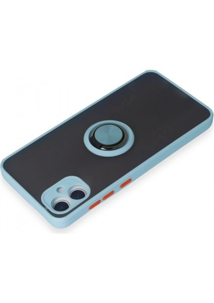 Ieg Samsung Galaxy A05 Kılıf Montreal Yüzüklü Silikon Kapak - Buz Mavi modelleri