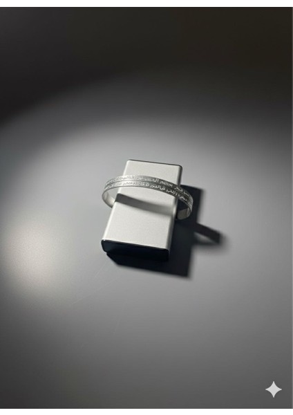 Özel Tasarım Alüminyum Ayetel Kürsi Bileklik | Maneviyat ve Modern Zarafet fiyatları