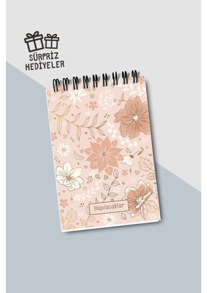 Yapılacaklar Listesi A6 Defter, Esnek Karton Kapaklı, Mini Defter