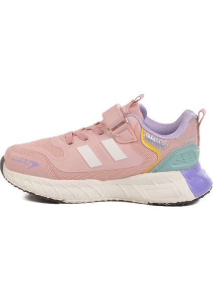 Ukon Pudra Cırtlı Ortopedik Hafif Taban Kız Çocuk Spor Ayakkabı modelleri