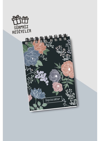 Yapılacaklar Listesi A6 Defter, Esnek Karton Kapaklı, Mini Defter