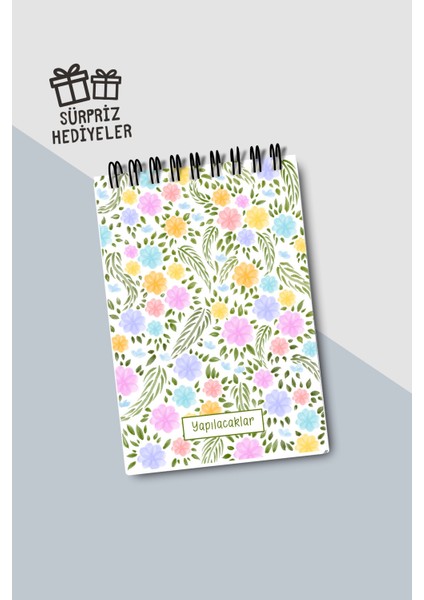 Yapılacaklar Listesi A6 Defter, Esnek Karton Kapaklı, Mini Defter