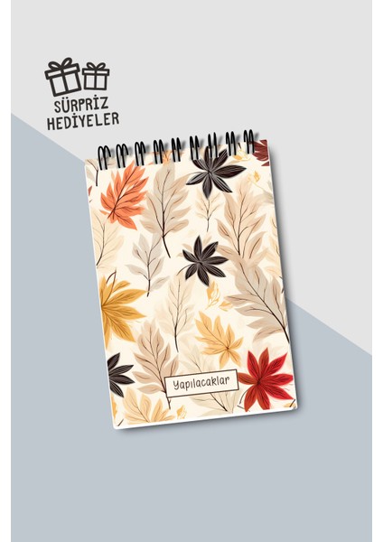 Yapılacaklar Listesi A6 Defter, Esnek Karton Kapaklı, Mini Defter