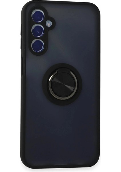 Ieg Samsung Galaxy M34 5g Kılıf Montreal Yüzüklü Silikon Kapak - Siyah