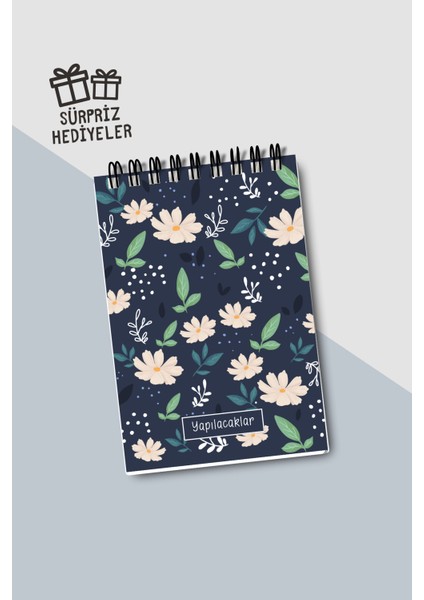 Yapılacaklar Listesi A6 Defter, Esnek Karton Kapaklı, Mini Defter